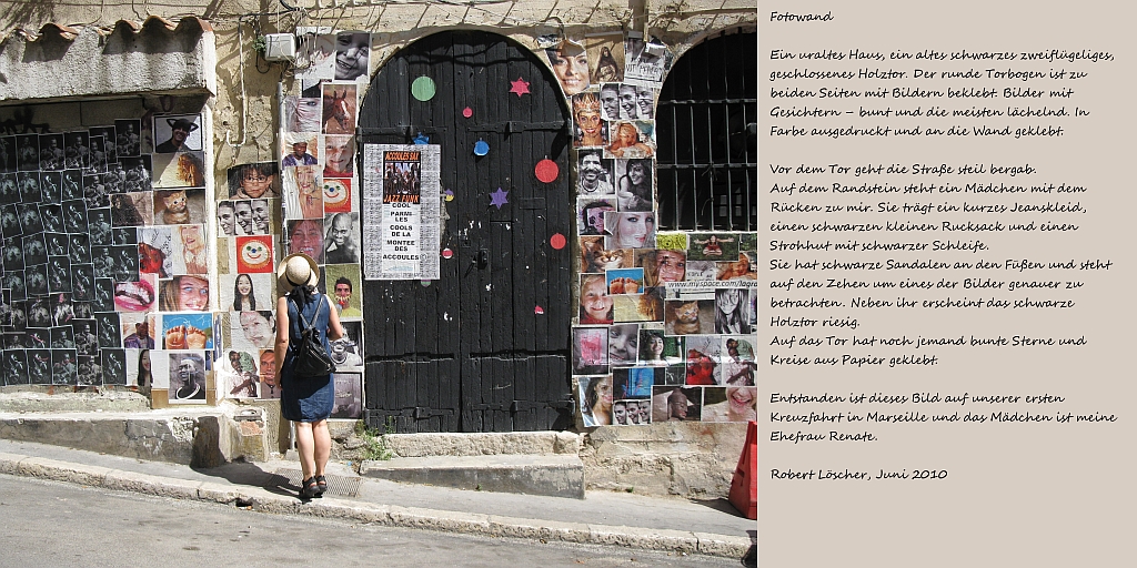 Fotowand - Bitte auf das Bild klicken f&uuml;r mehr Info und akustischer Beschreibung