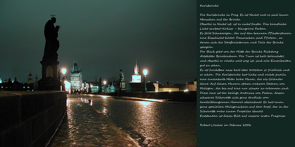 Karlsbr&uuml;cke - Bitte auf das Bild klicken f&uuml;r mehr Info und akustischer Beschreibung