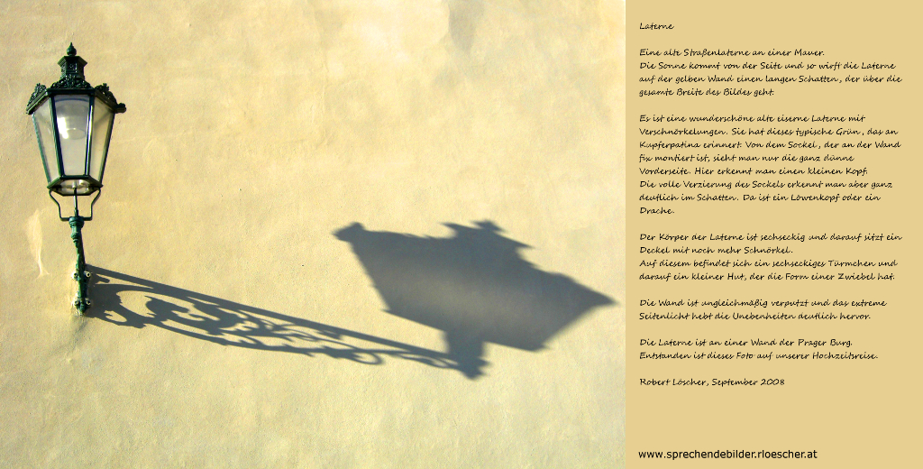 Laterne - Bitte auf das Bild klicken f&uuml;r mehr Info und akustischer Beschreibung