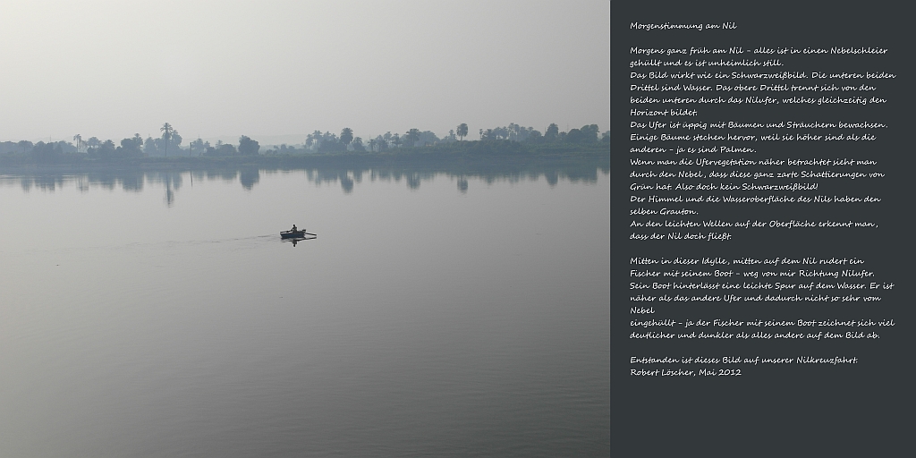 Morgenstimmung am Nil - Bitte auf das Bild klicken f&uuml;r mehr Info und akustischer Beschreibung